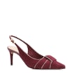 Scarpin Couro Nobuck Vinho - imagem 1