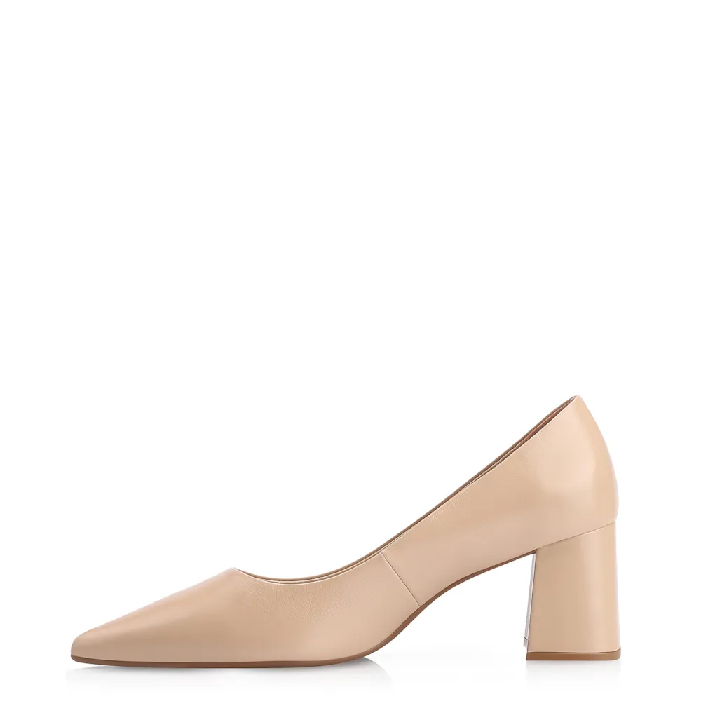 Scarpin Couro Nude - imagem 4