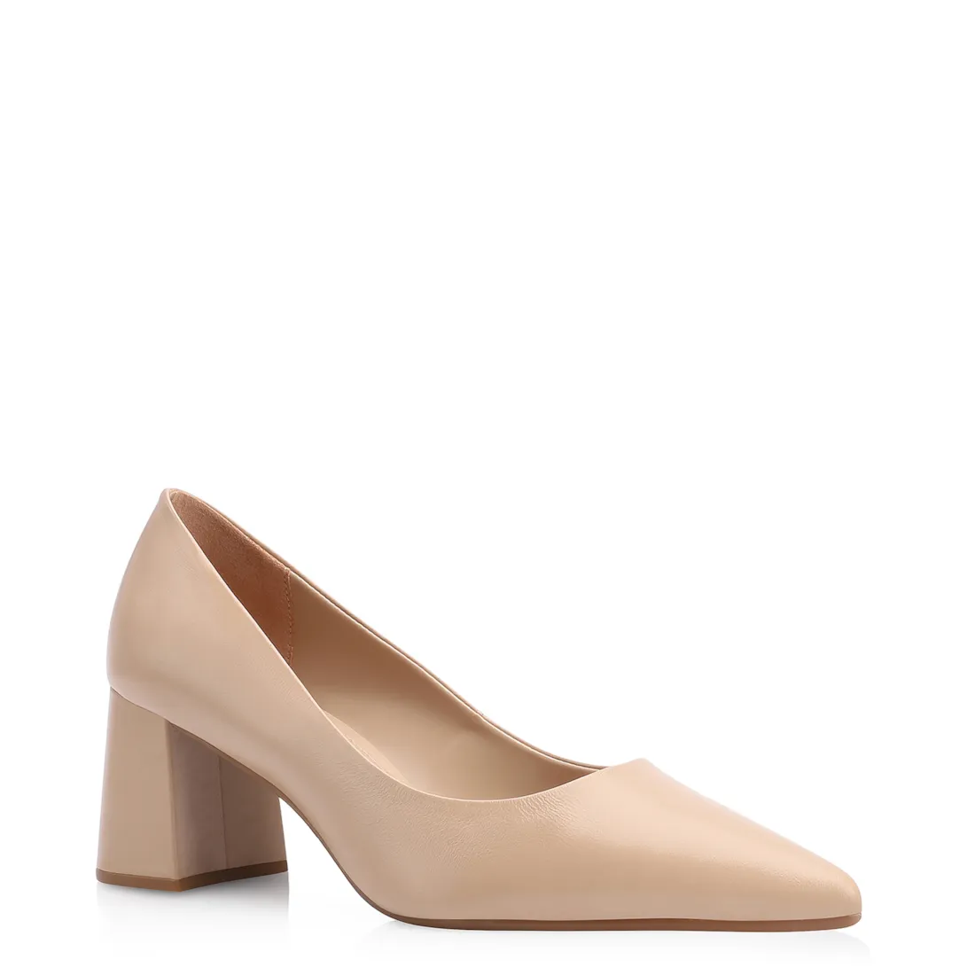 Scarpin Couro Nude