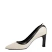 Scarpin Couro Off/Preto - imagem 4