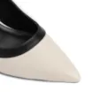 Scarpin Couro Off/Preto - imagem 6