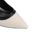 Scarpin Couro Off/Preto - imagem 6