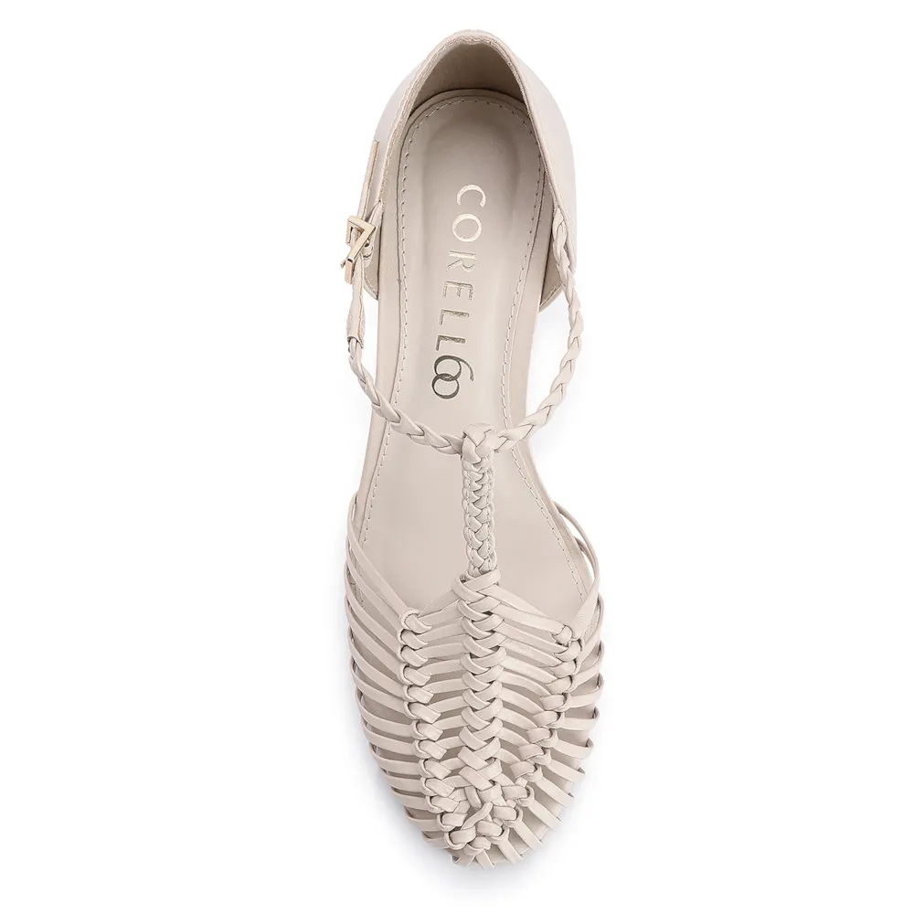 Scarpin Couro Off White - imagem 5