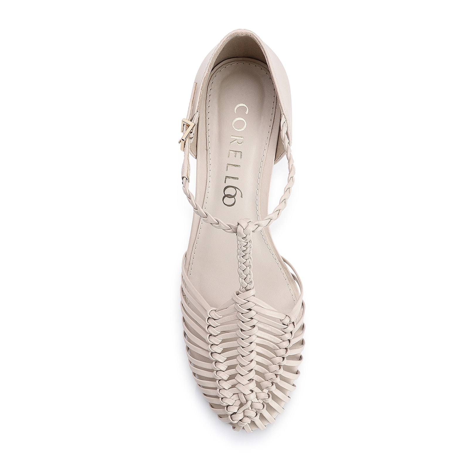 Scarpin Couro Off White