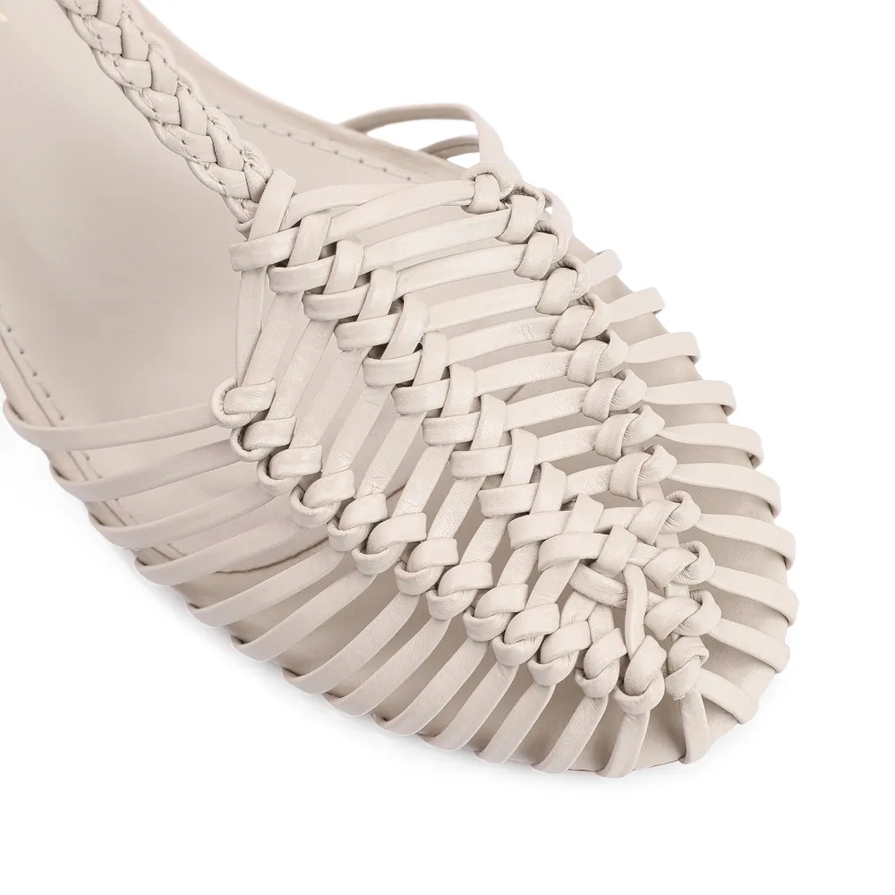 Scarpin Couro Off White - imagem 6