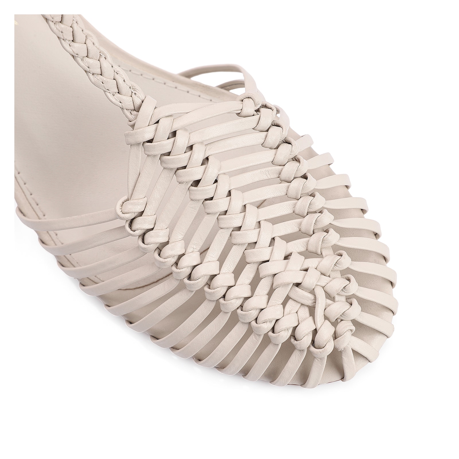 Scarpin Couro Off White