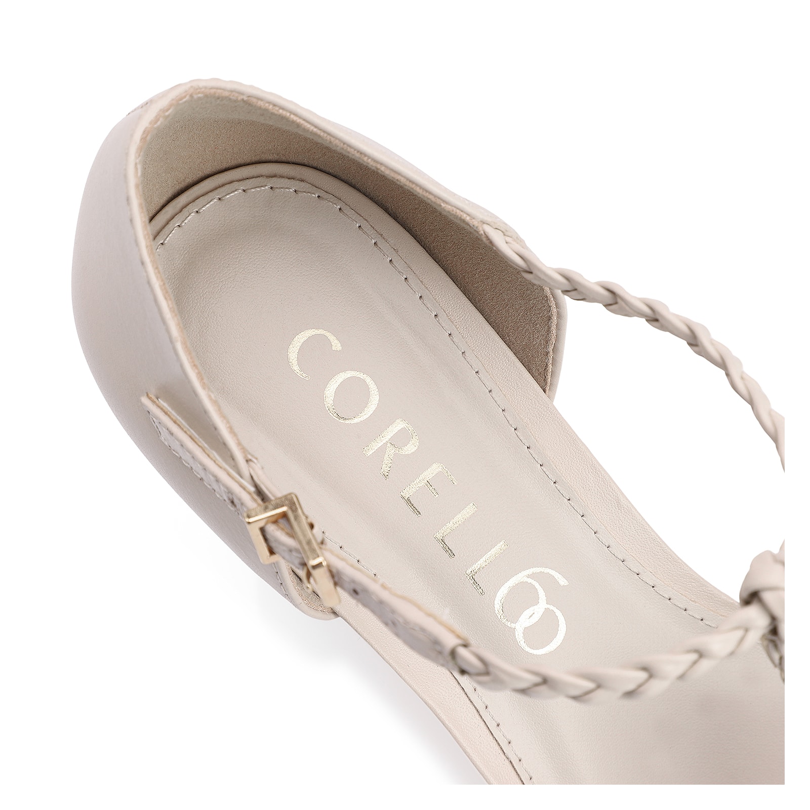 Scarpin Couro Off White