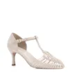 Scarpin Couro Off White - imagem 1