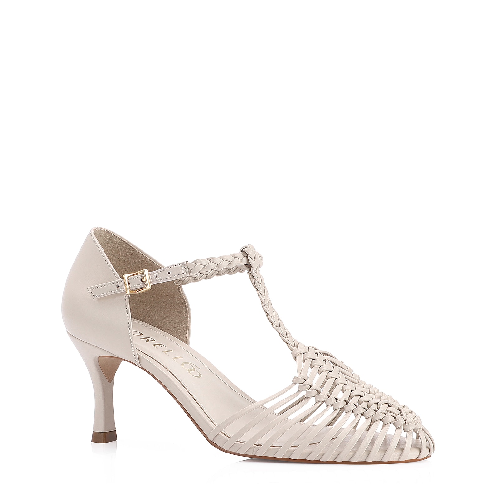 Scarpin Couro Off White