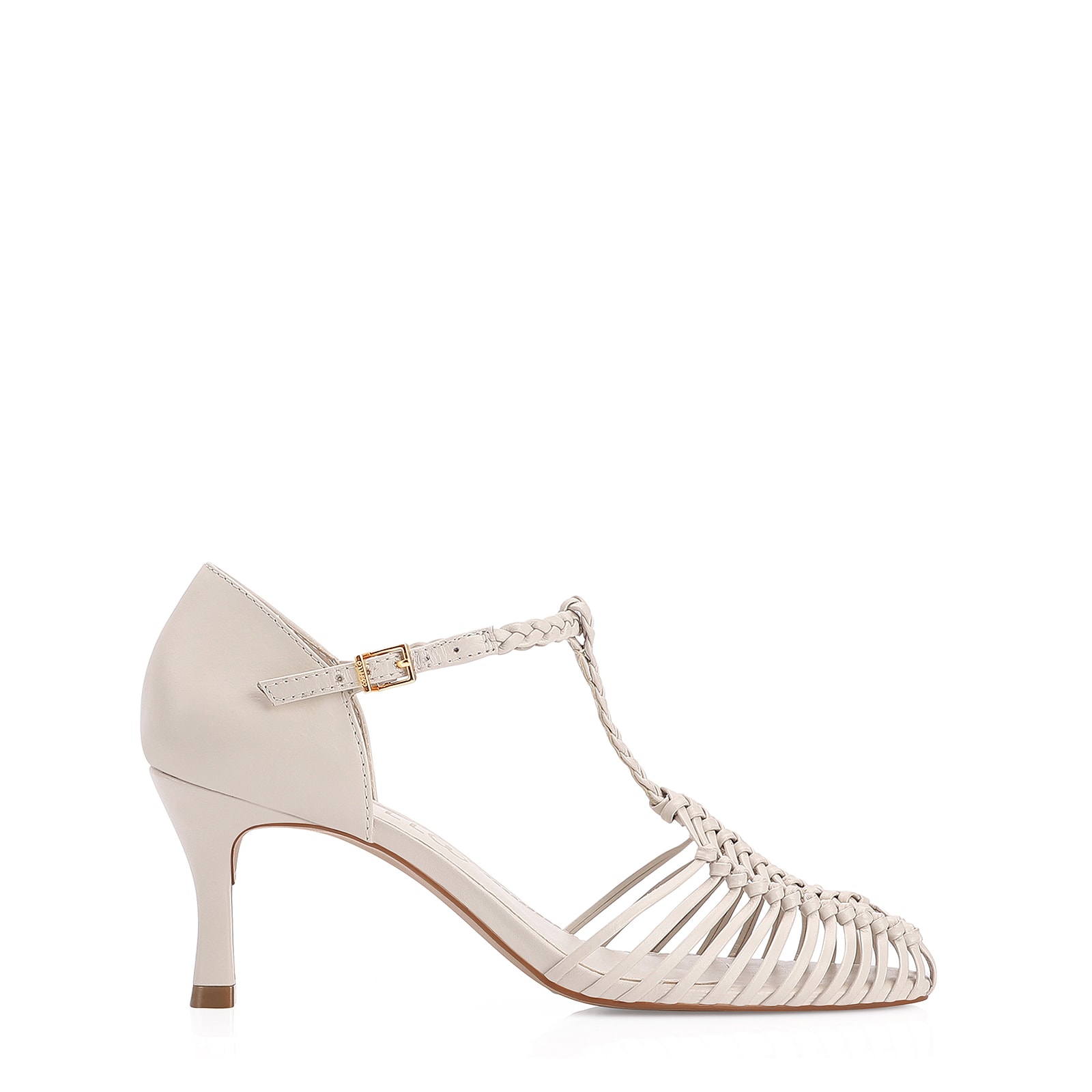 Scarpin Couro Off White