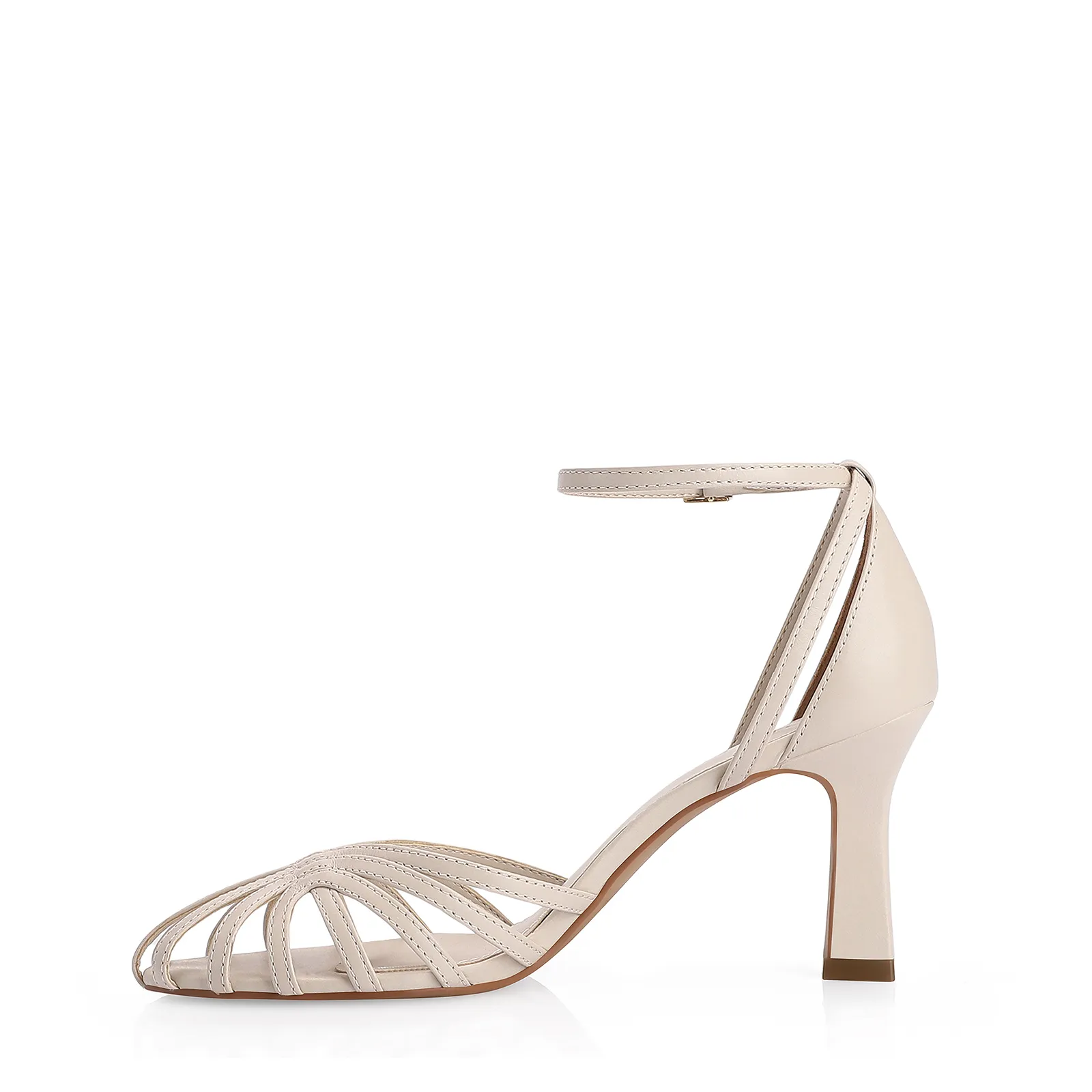 Scarpin Couro Off White