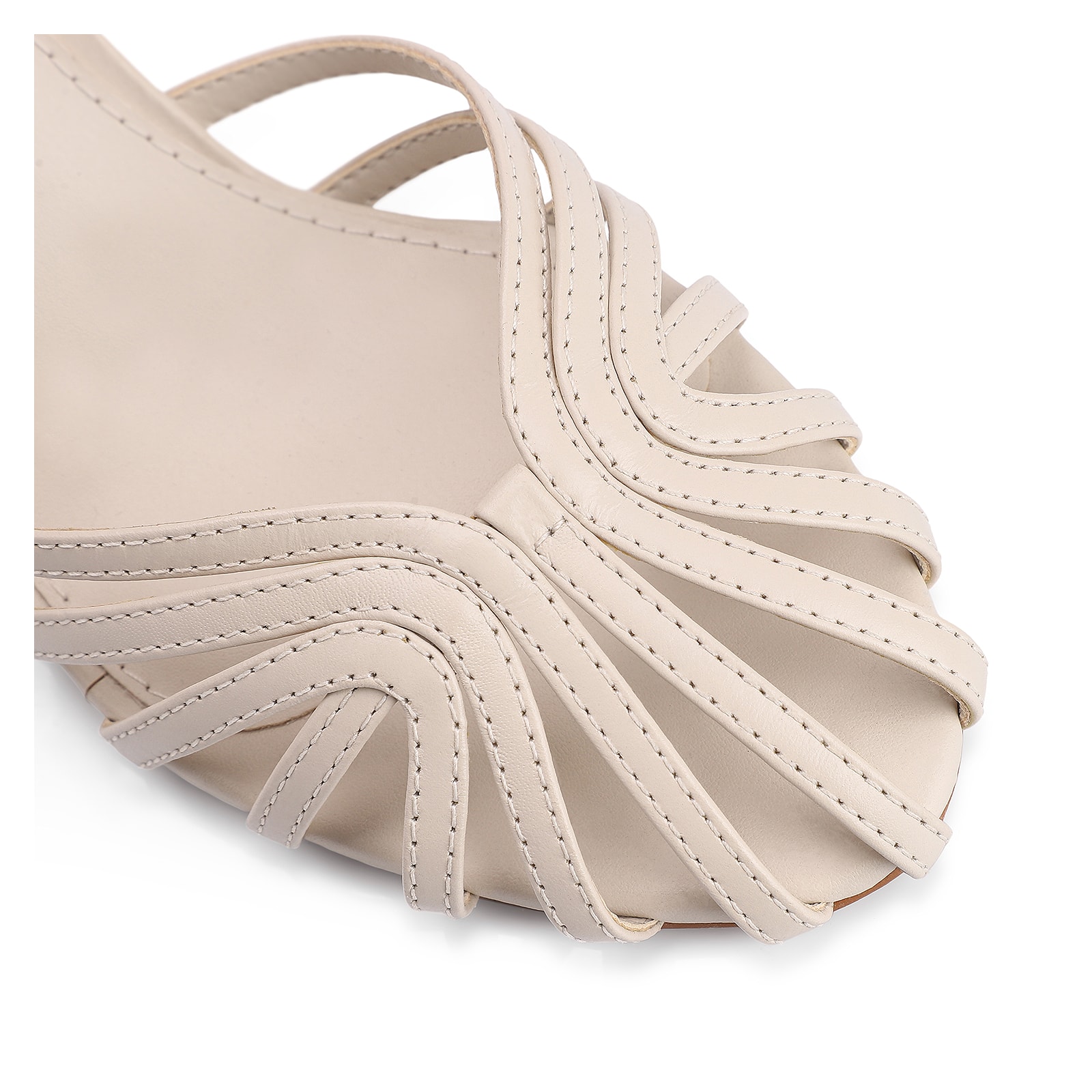 Scarpin Couro Off White