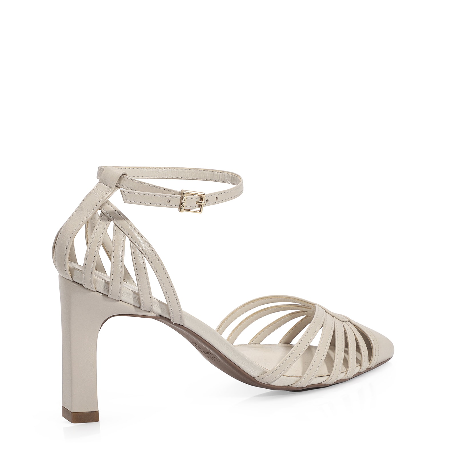 Scarpin Couro Off White