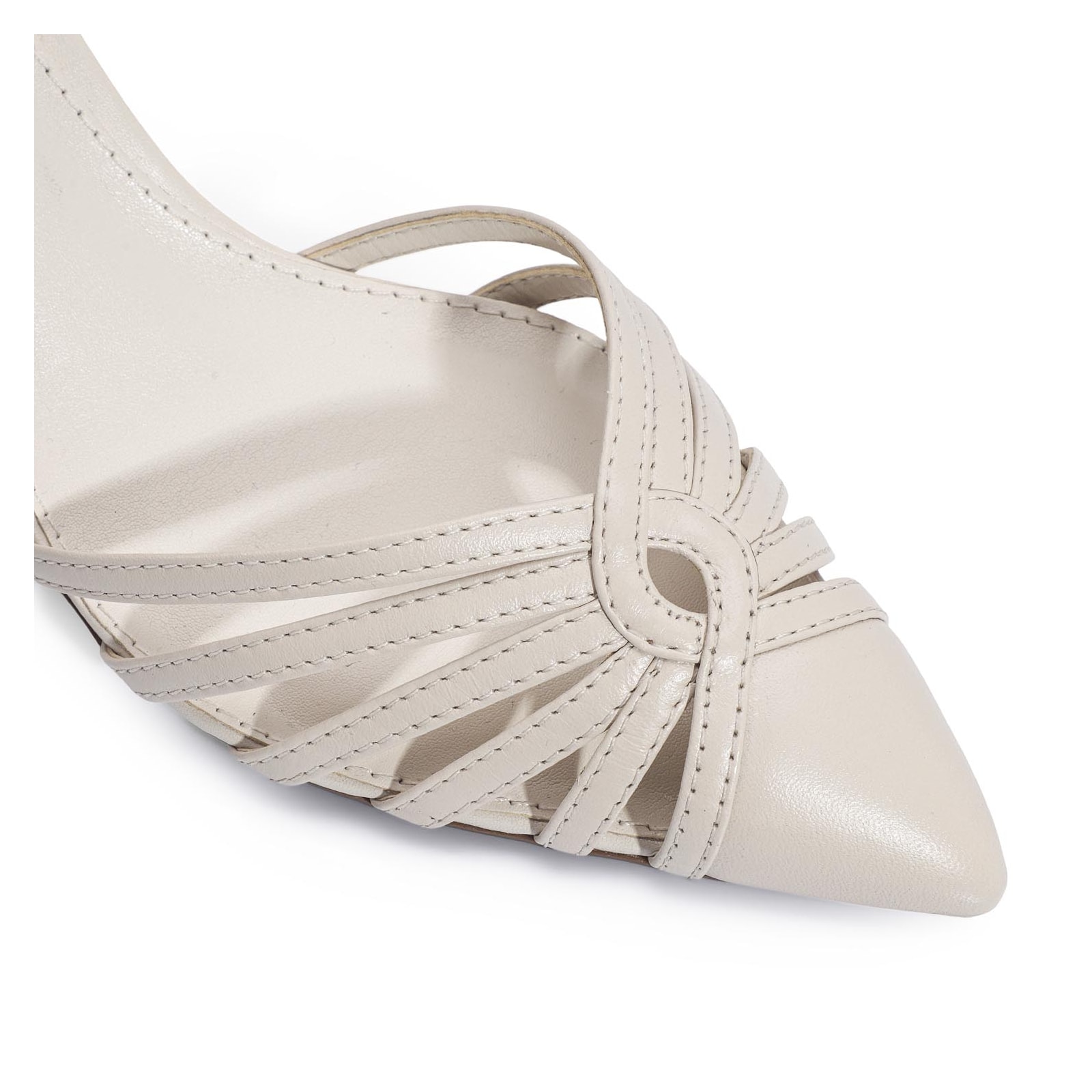 Scarpin Couro Off White