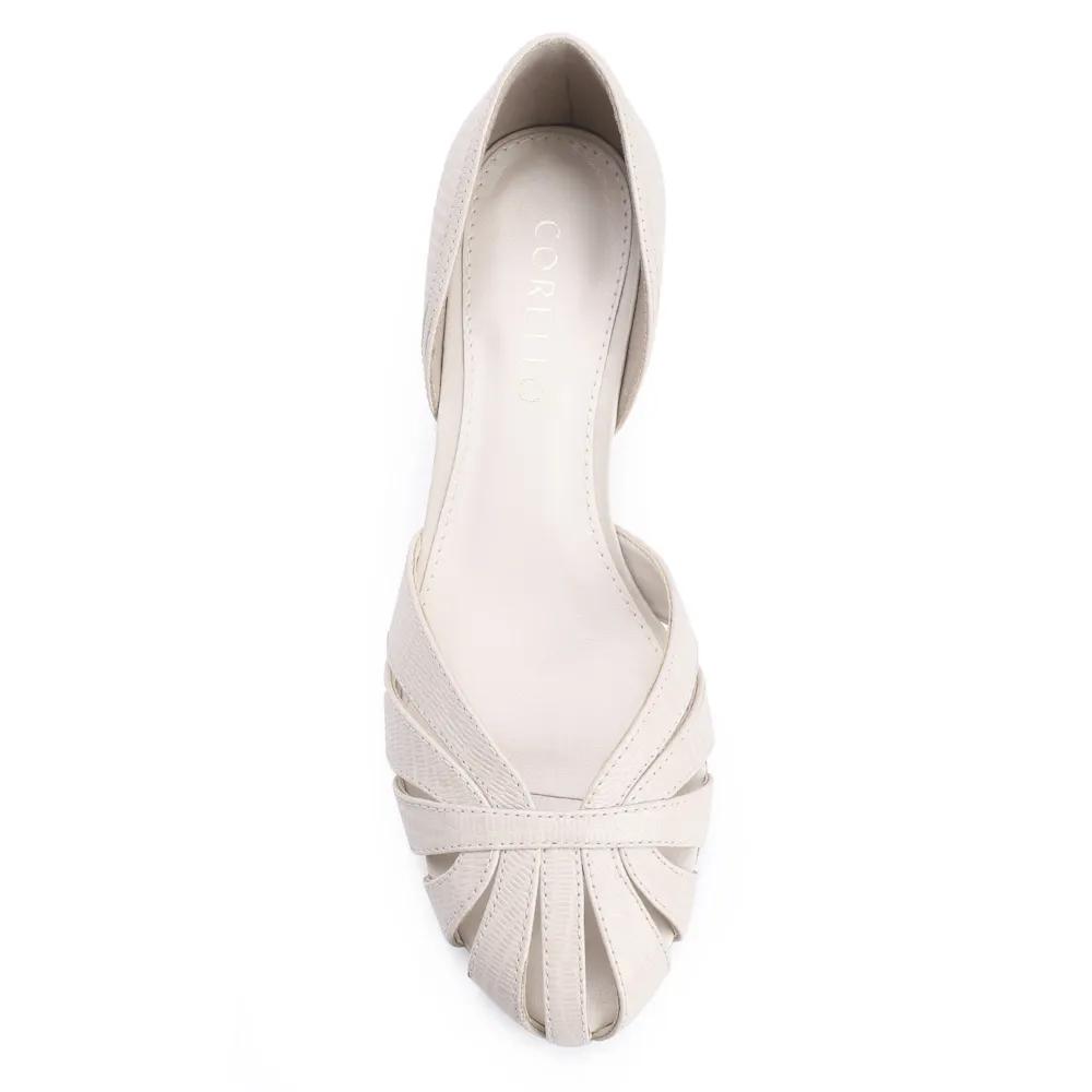 Scarpin Couro Off White - imagem 5