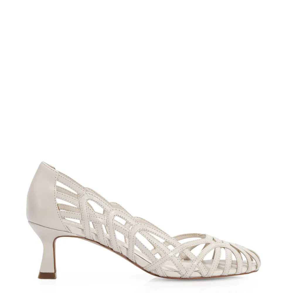 Scarpin Couro Off White - imagem 3