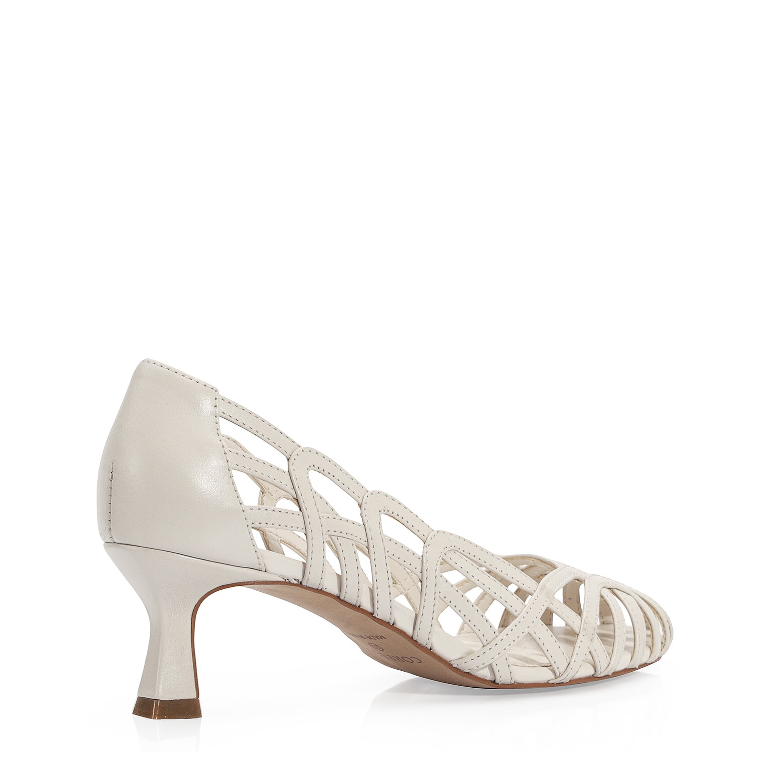 Scarpin Couro Off White