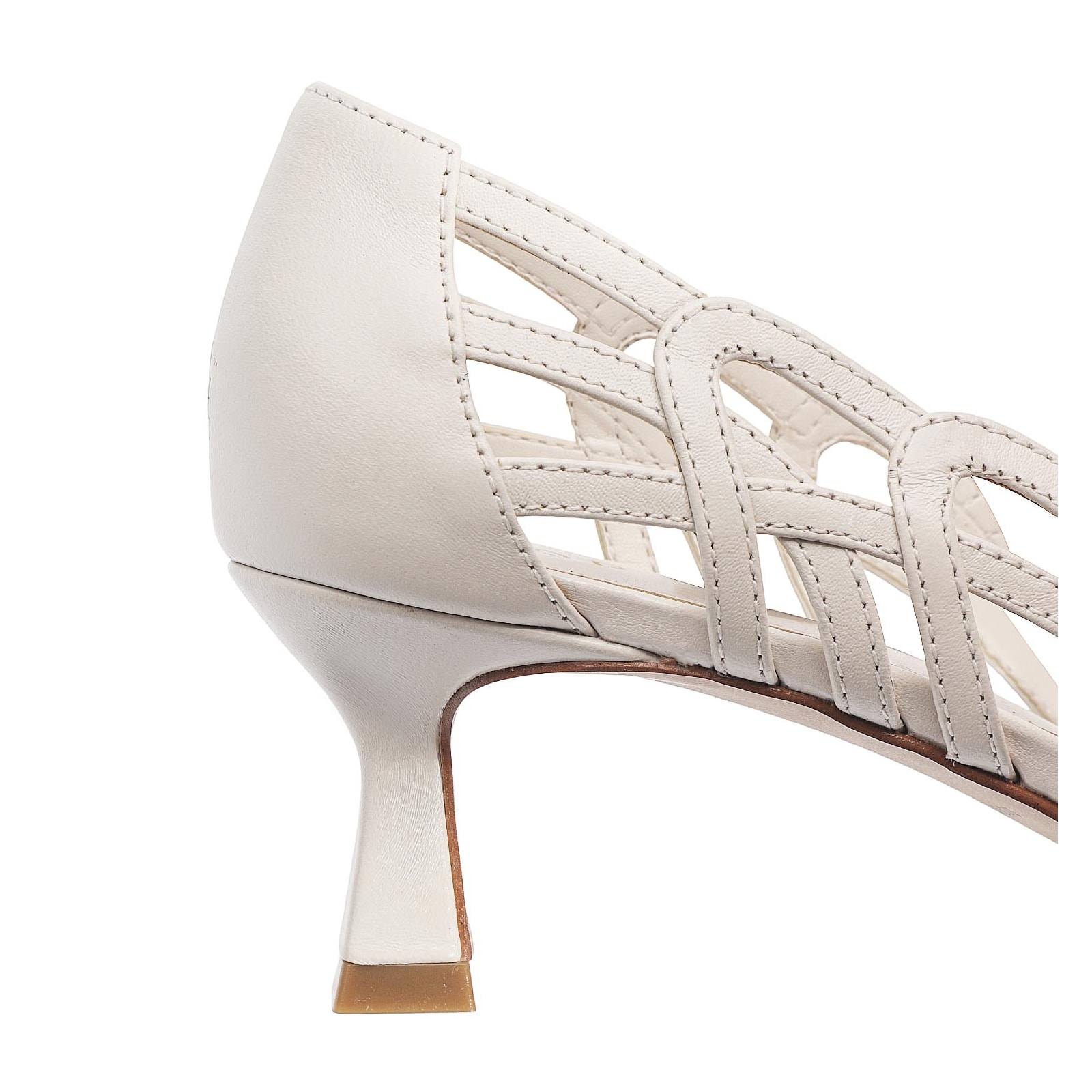 Scarpin Couro Off White