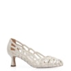 Scarpin Couro Off White - imagem 1