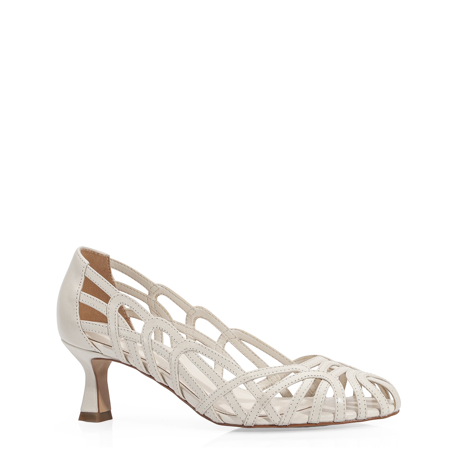 Scarpin Couro Off White