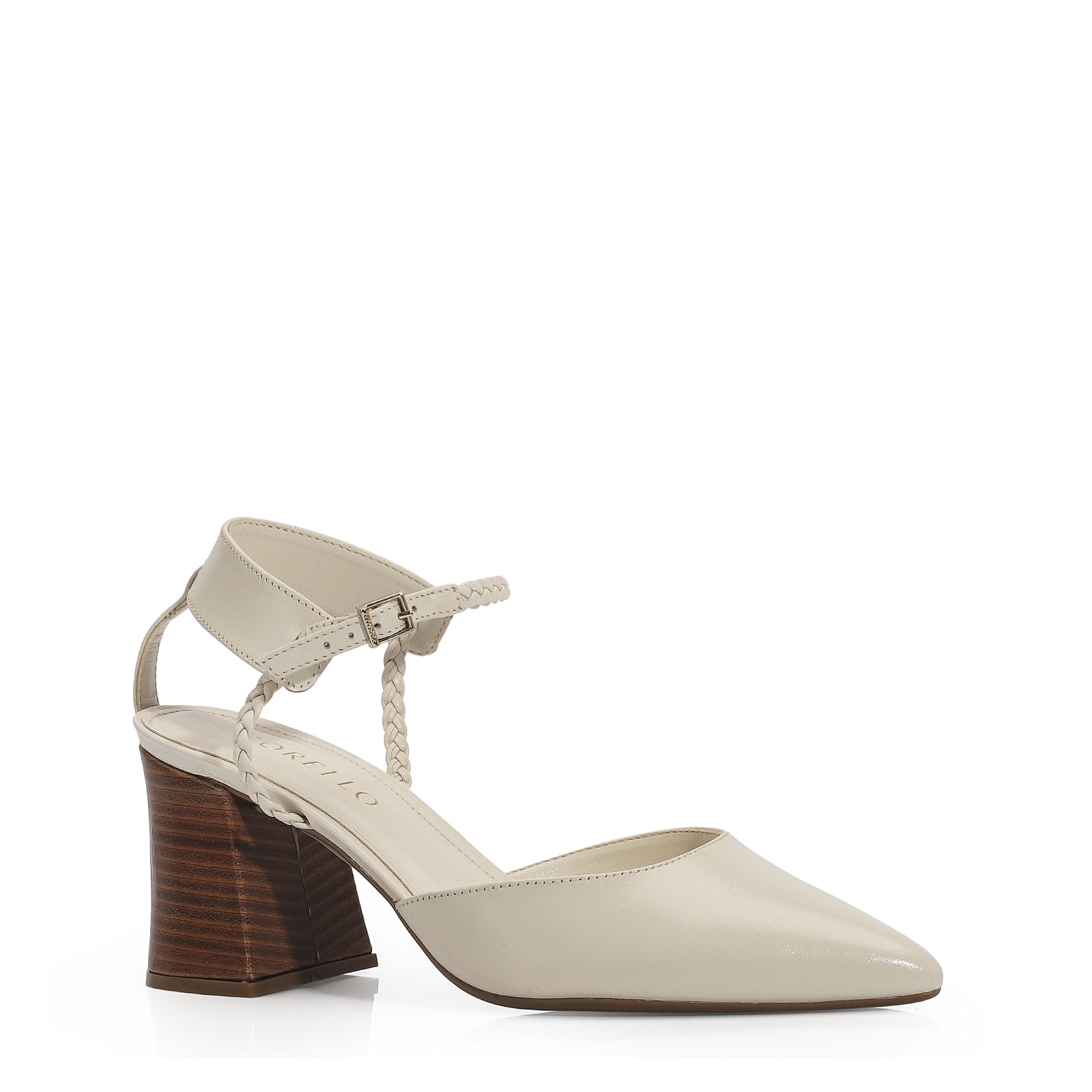 Scarpin Couro Off White