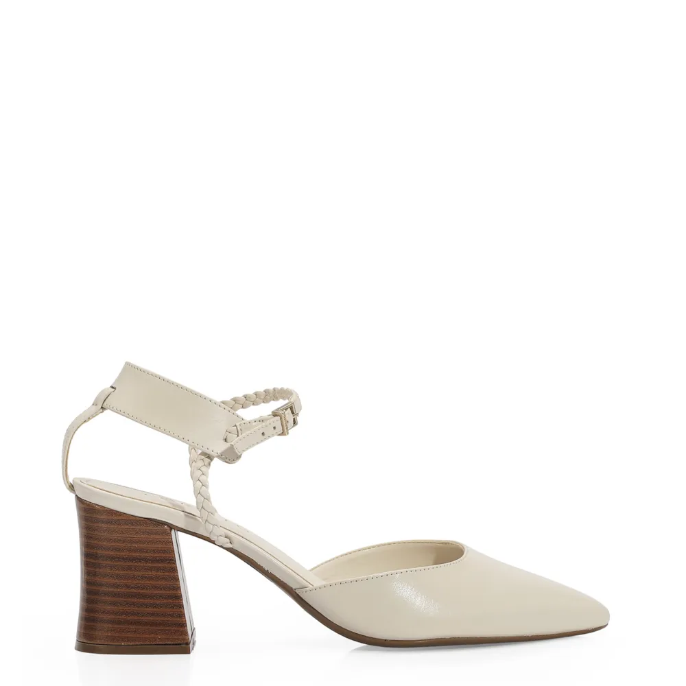 Scarpin Couro Off White - imagem 3