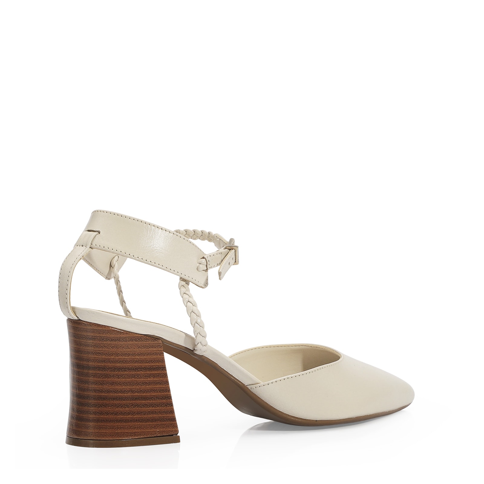 Scarpin Couro Off White