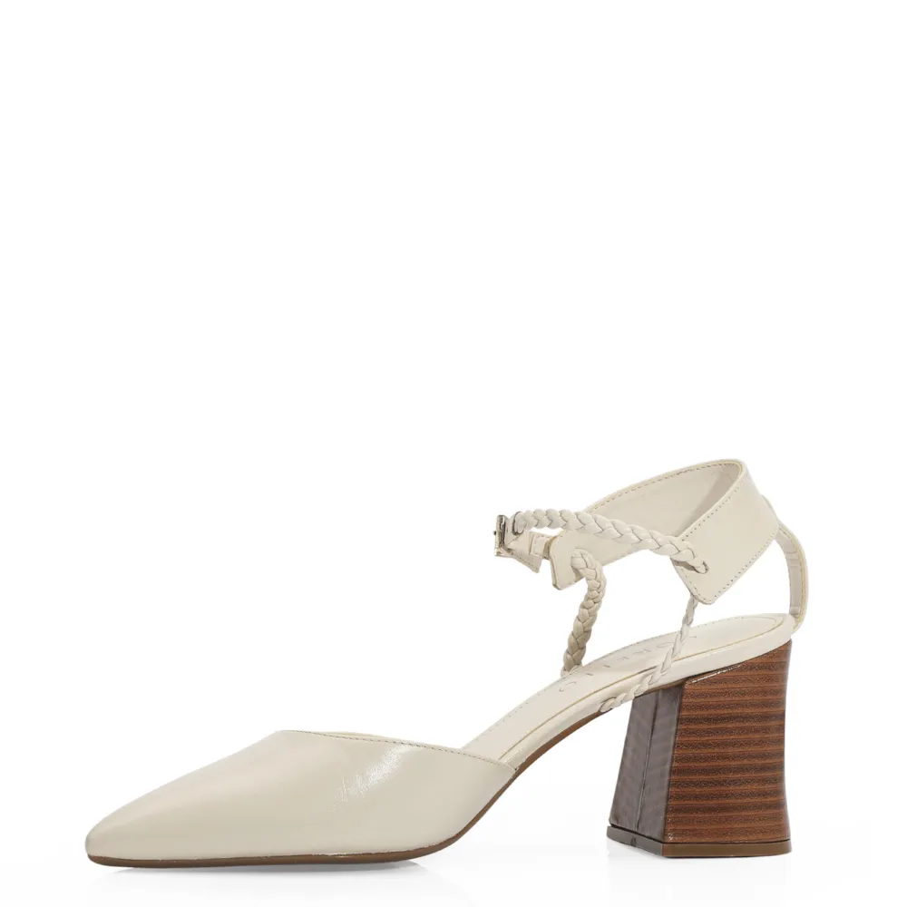 Scarpin Couro Off White - imagem 5