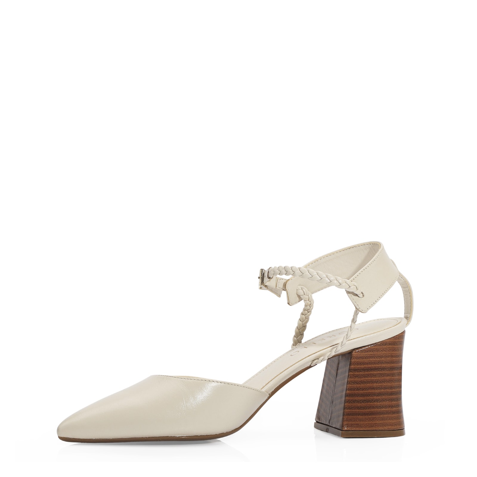Scarpin Couro Off White