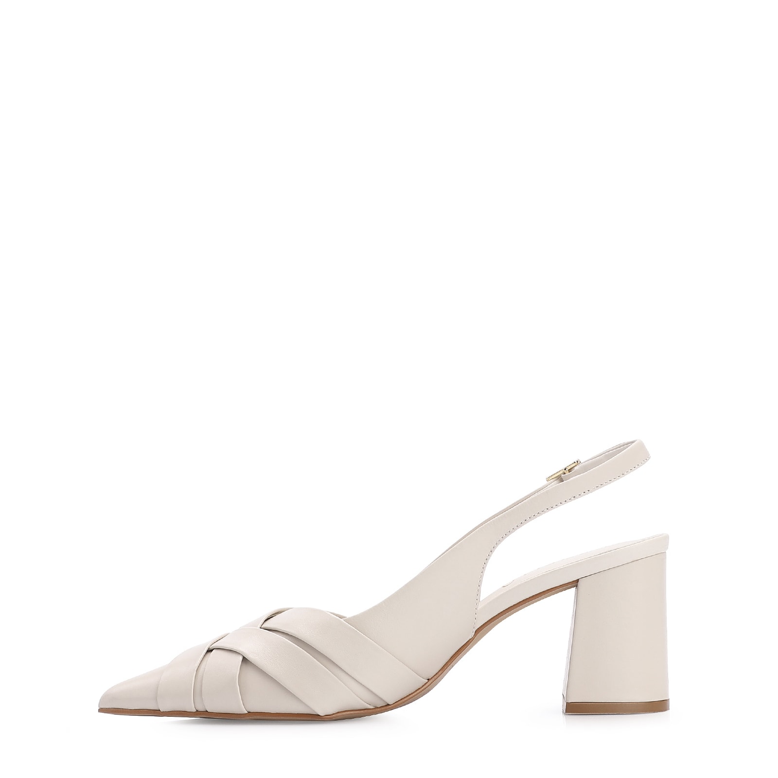 Scarpin Couro Off White