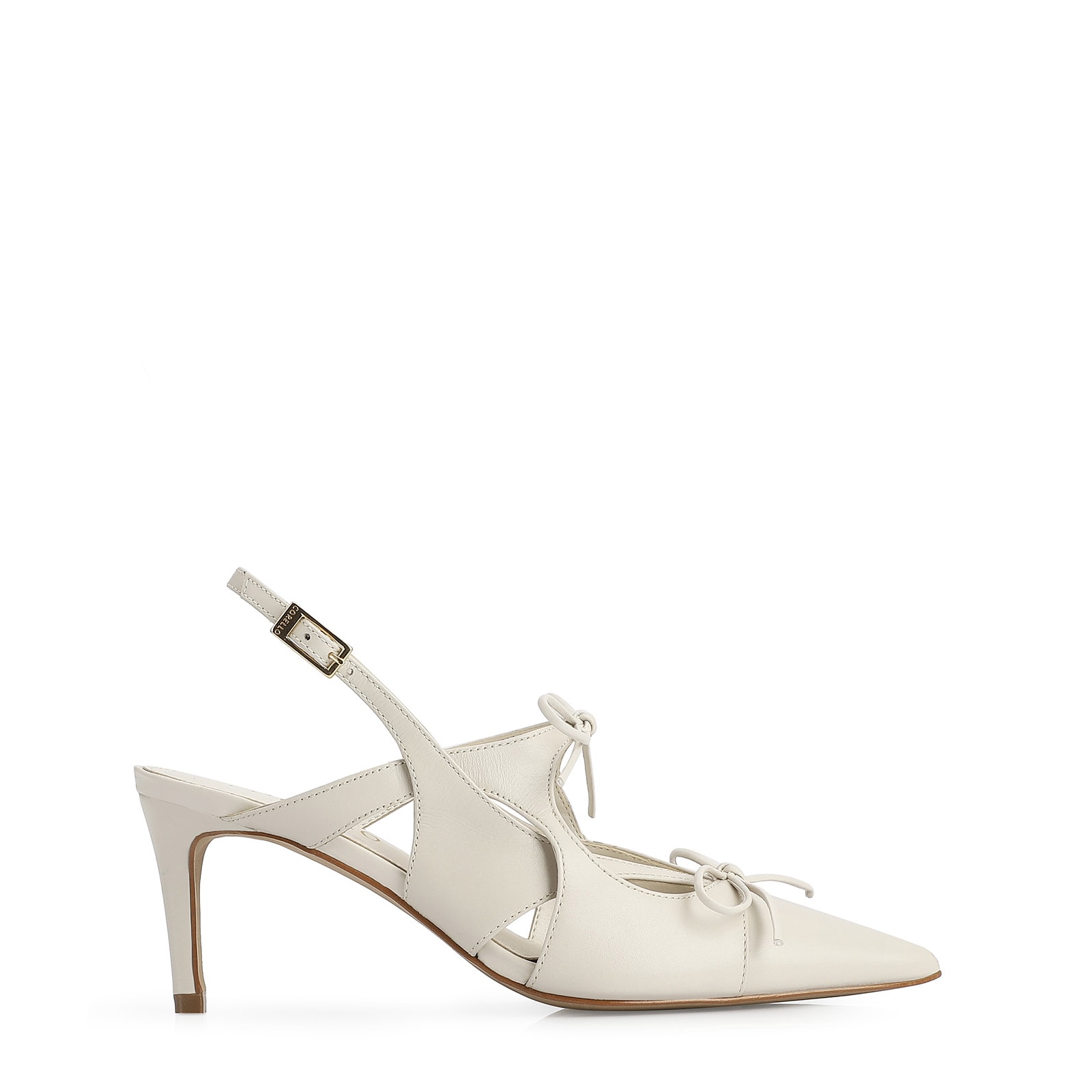 Scarpin Couro Off White