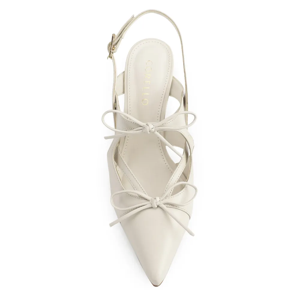 Scarpin Couro Off White - imagem 6