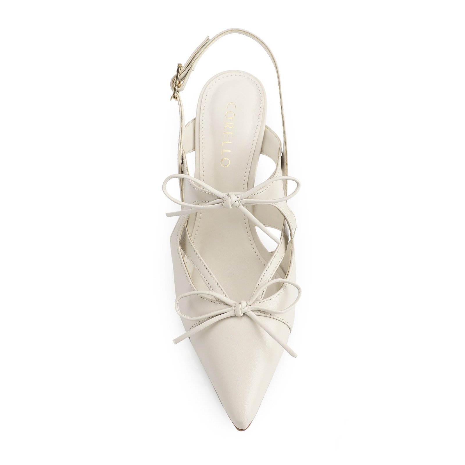 Scarpin Couro Off White