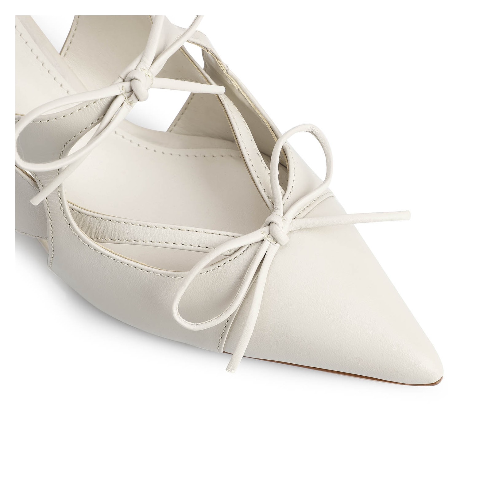 Scarpin Couro Off White