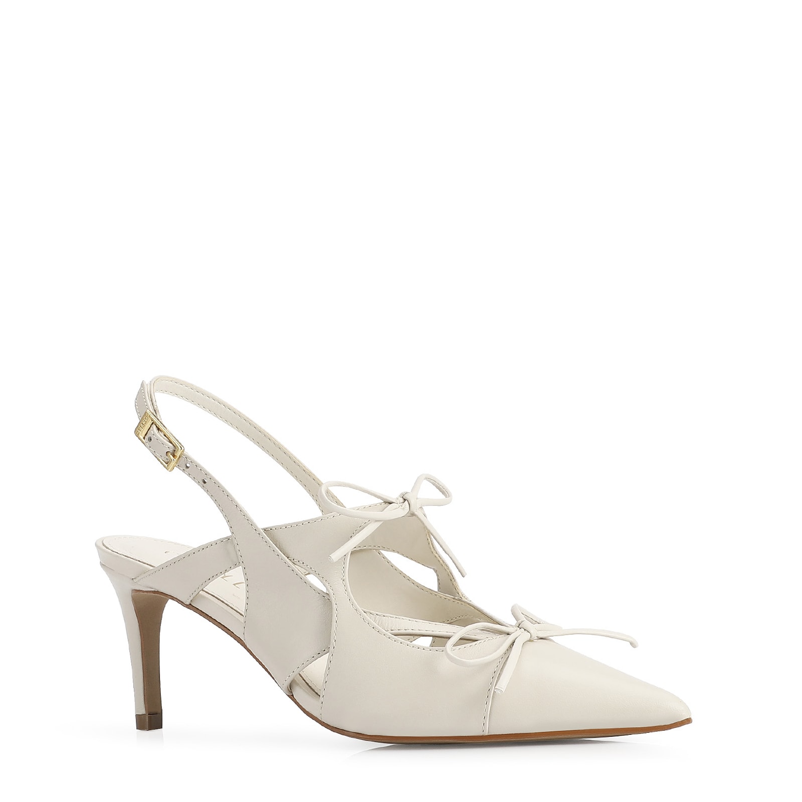 Scarpin Couro Off White