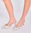 Scarpin Couro Off White - imagem 2