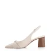 Scarpin Couro Off White - imagem 4