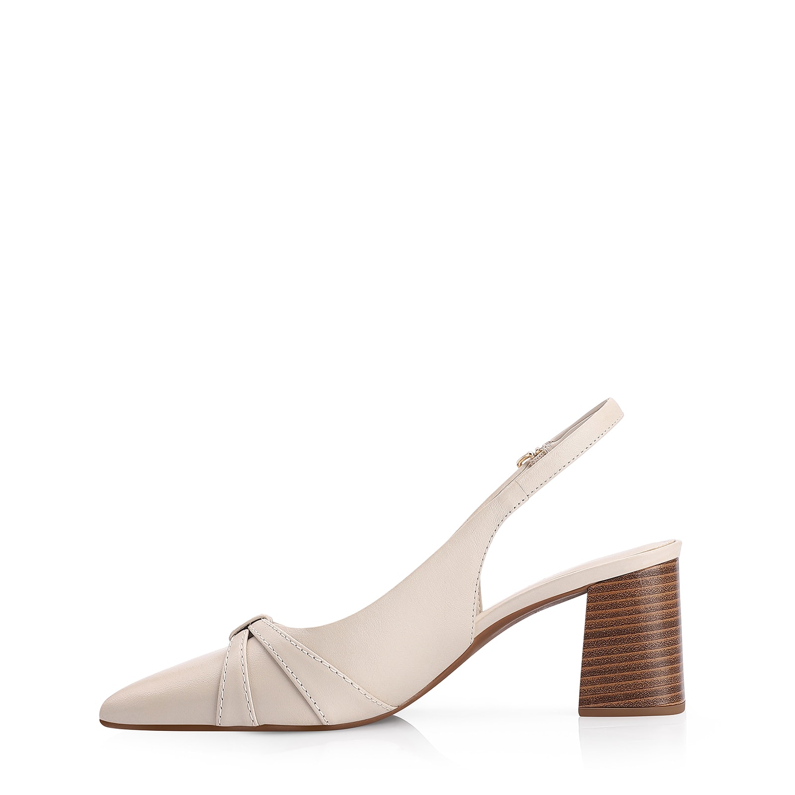 Scarpin Couro Off White