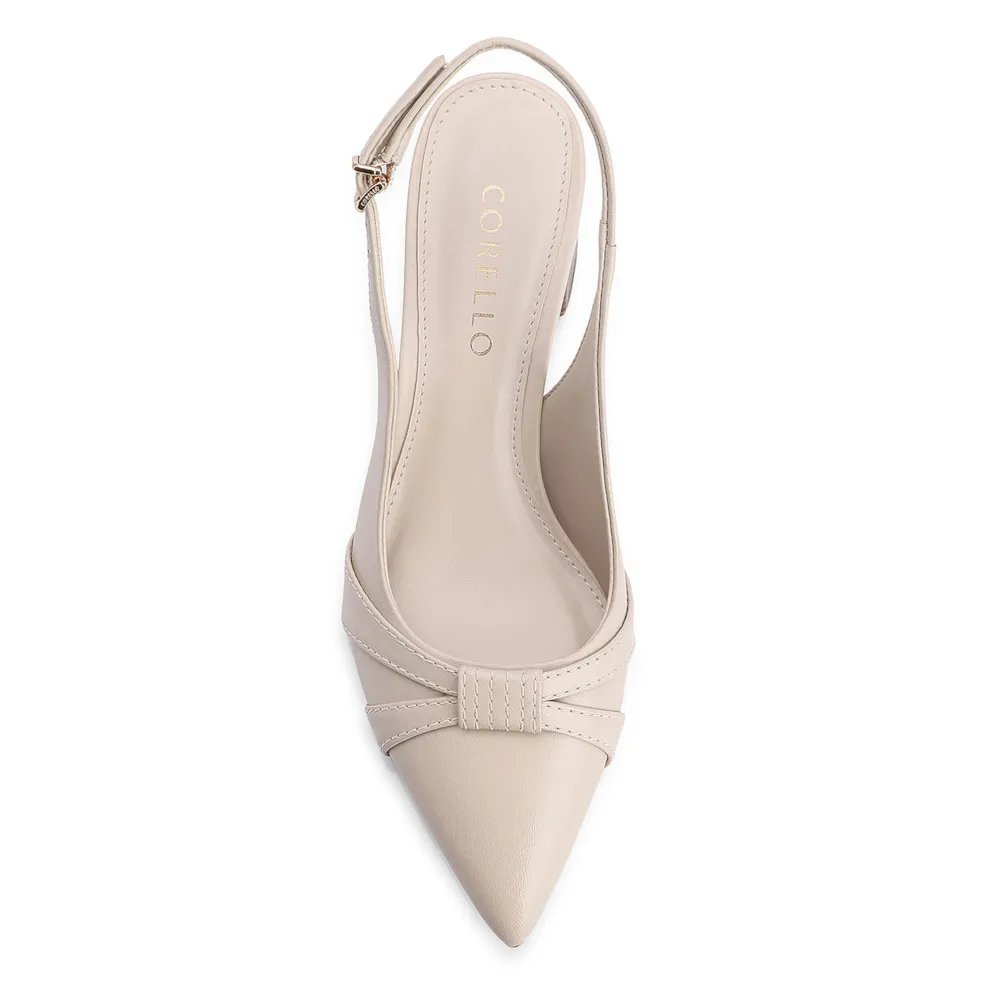 Scarpin Couro Off White - imagem 5