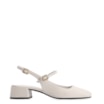 Scarpin Couro Off White - imagem 2