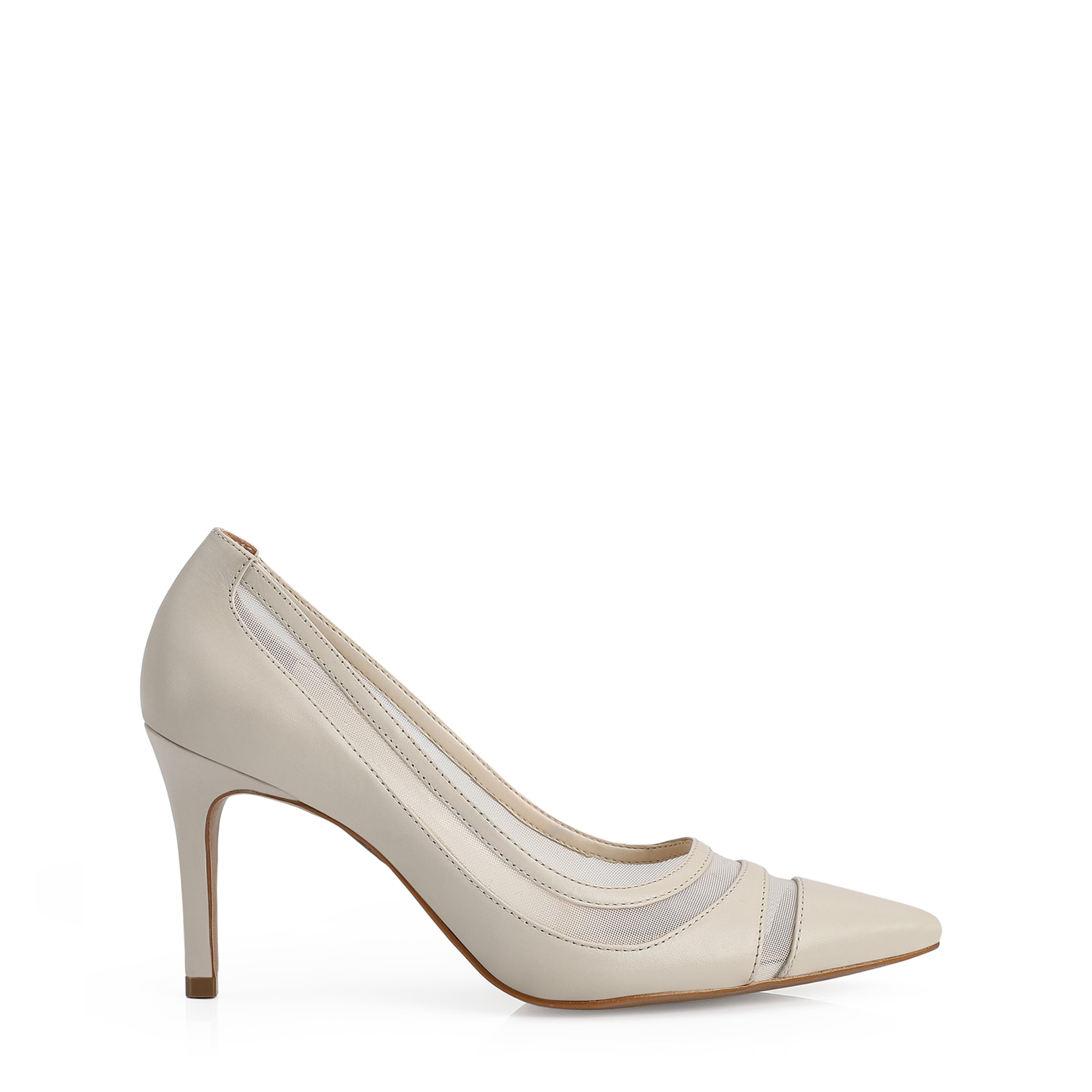 Scarpin Couro Off White