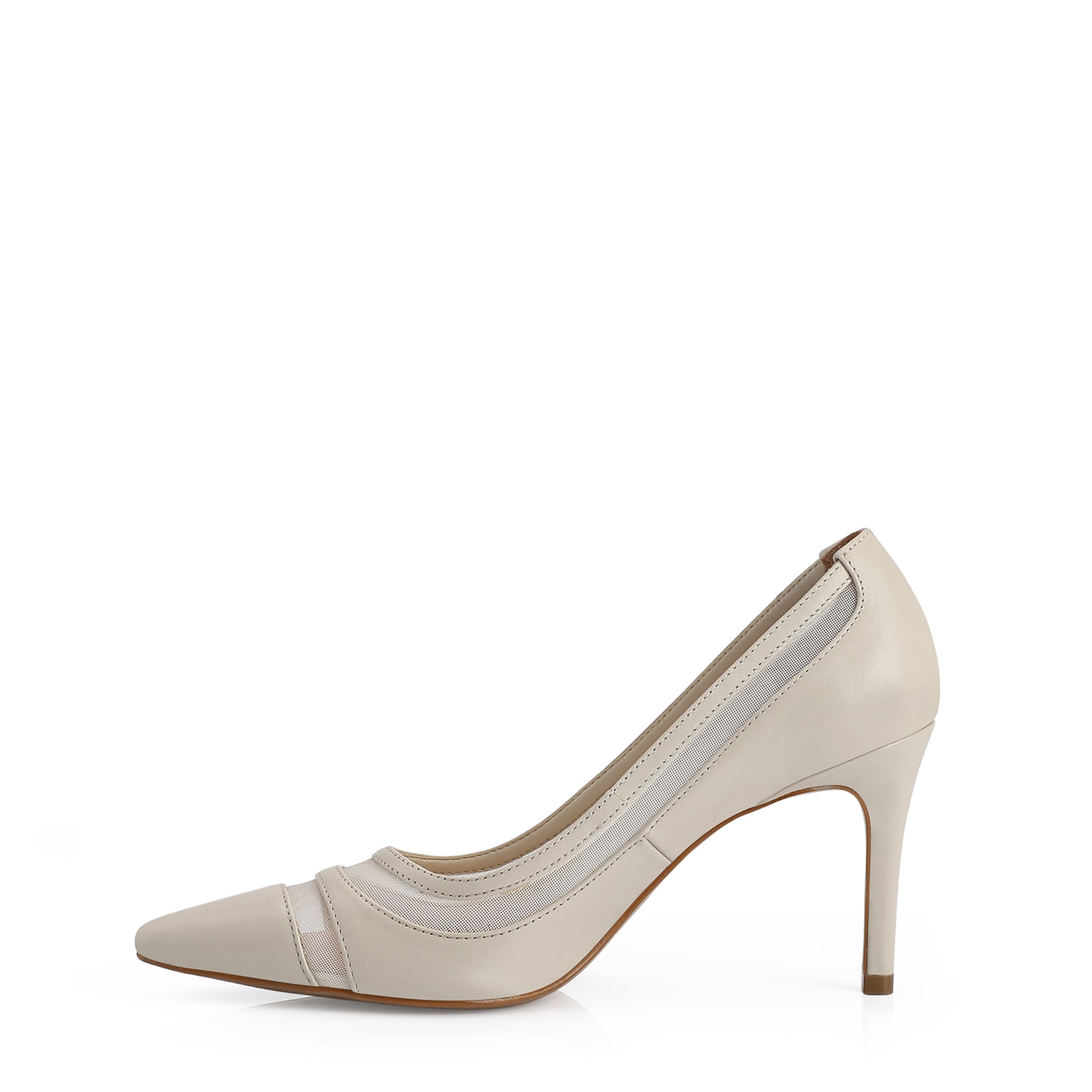Scarpin Couro Off White