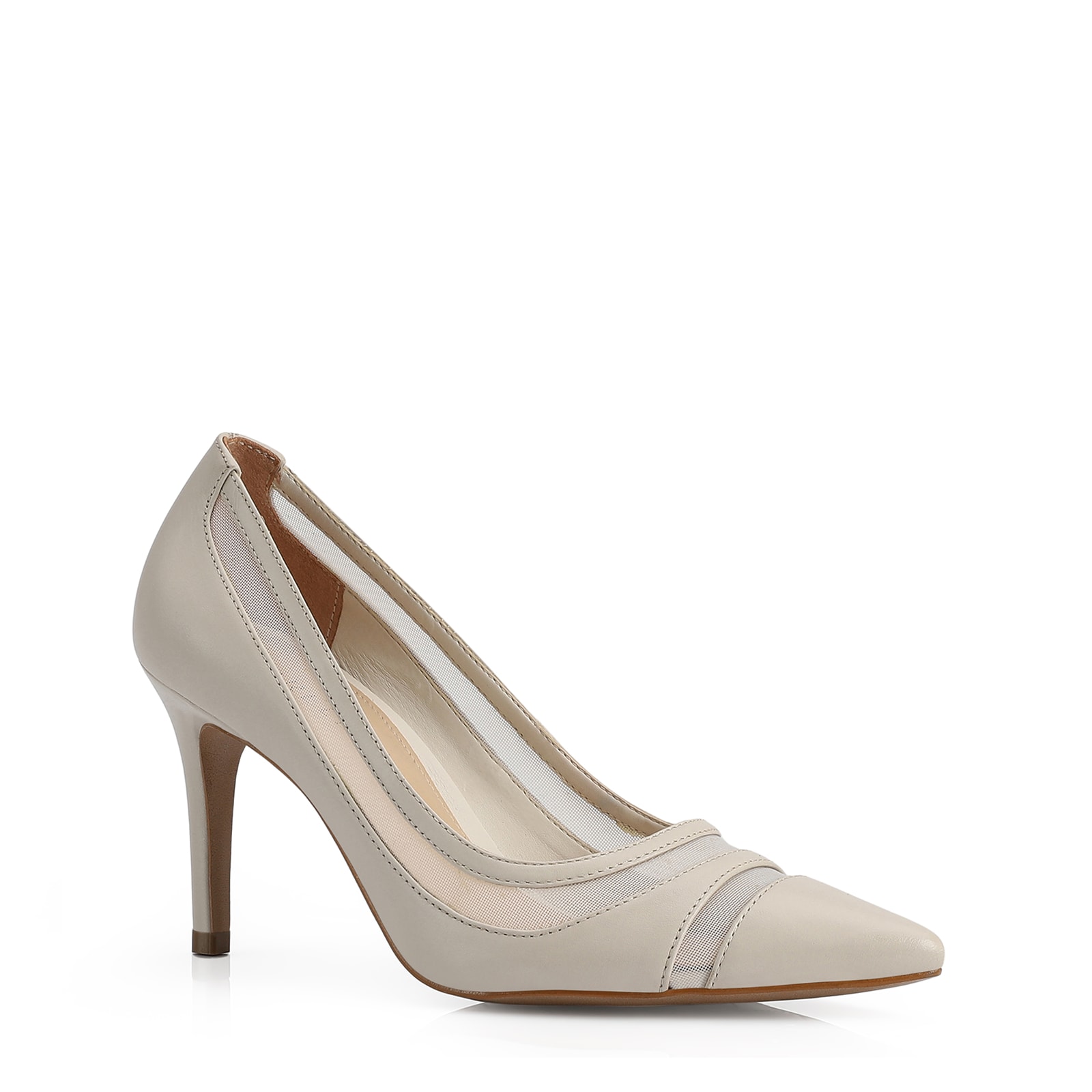 Scarpin Couro Off White