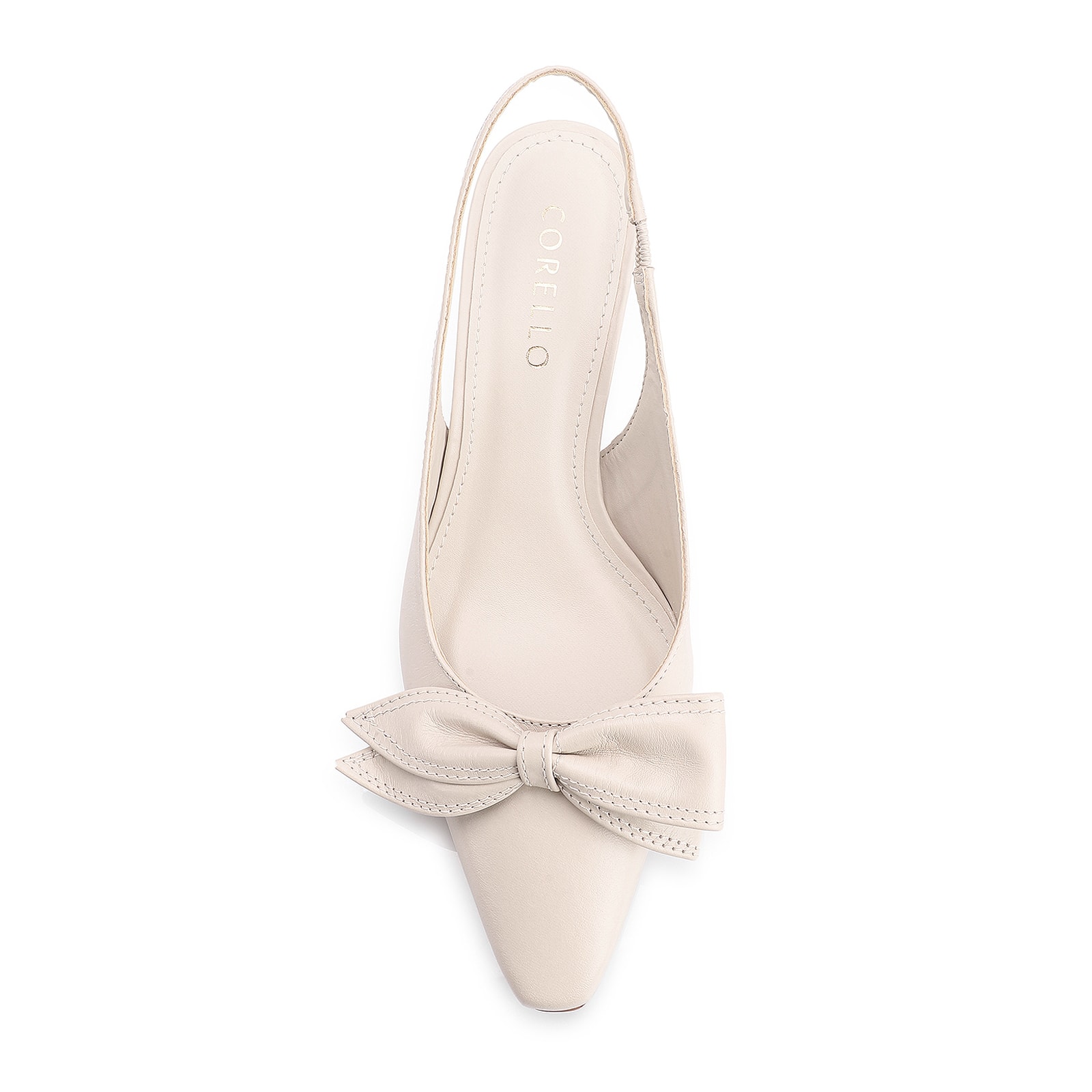 Scarpin Couro Off White