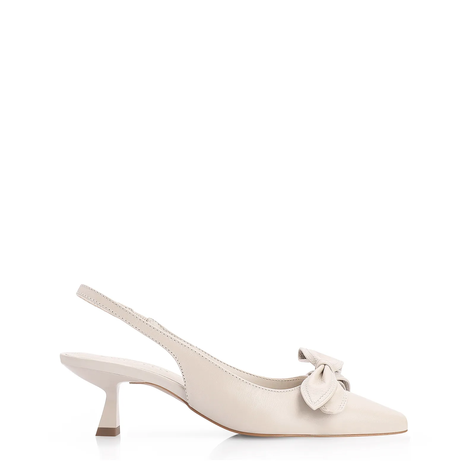 Scarpin Couro Off White