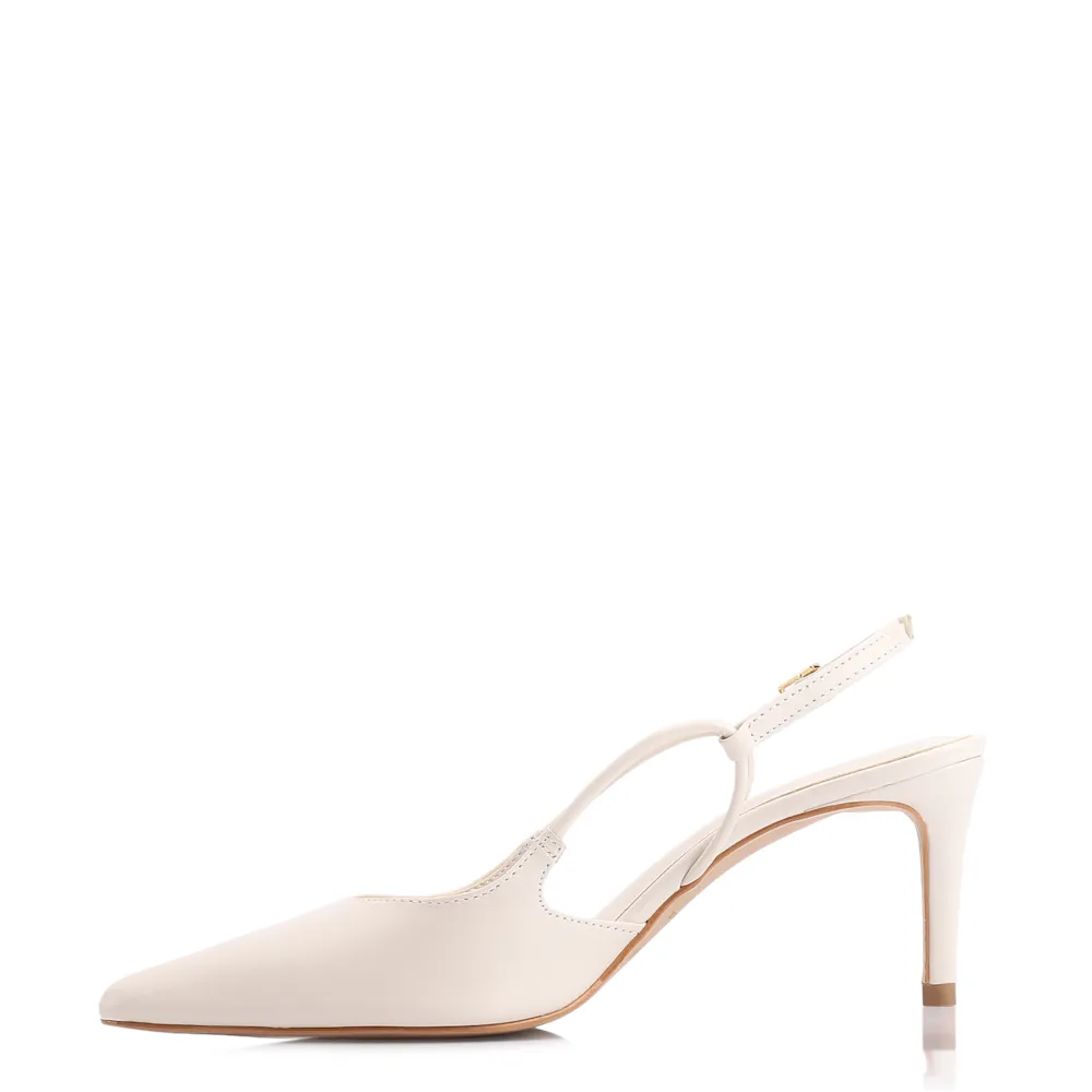 Scarpin Couro Off White - imagem 4
