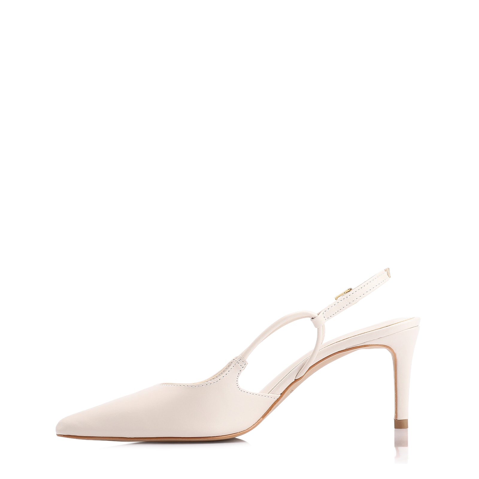 Scarpin Couro Off White