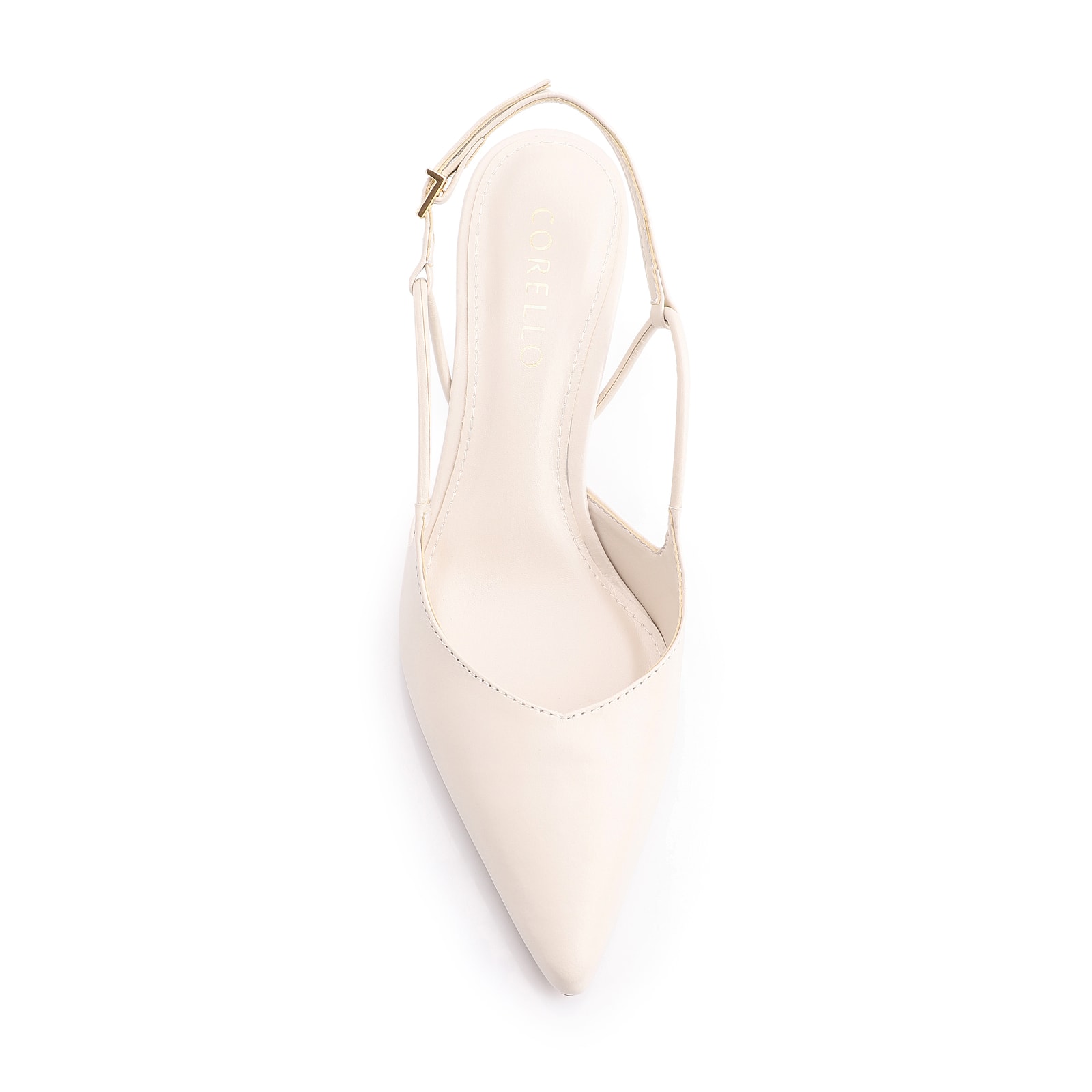 Scarpin Couro Off White