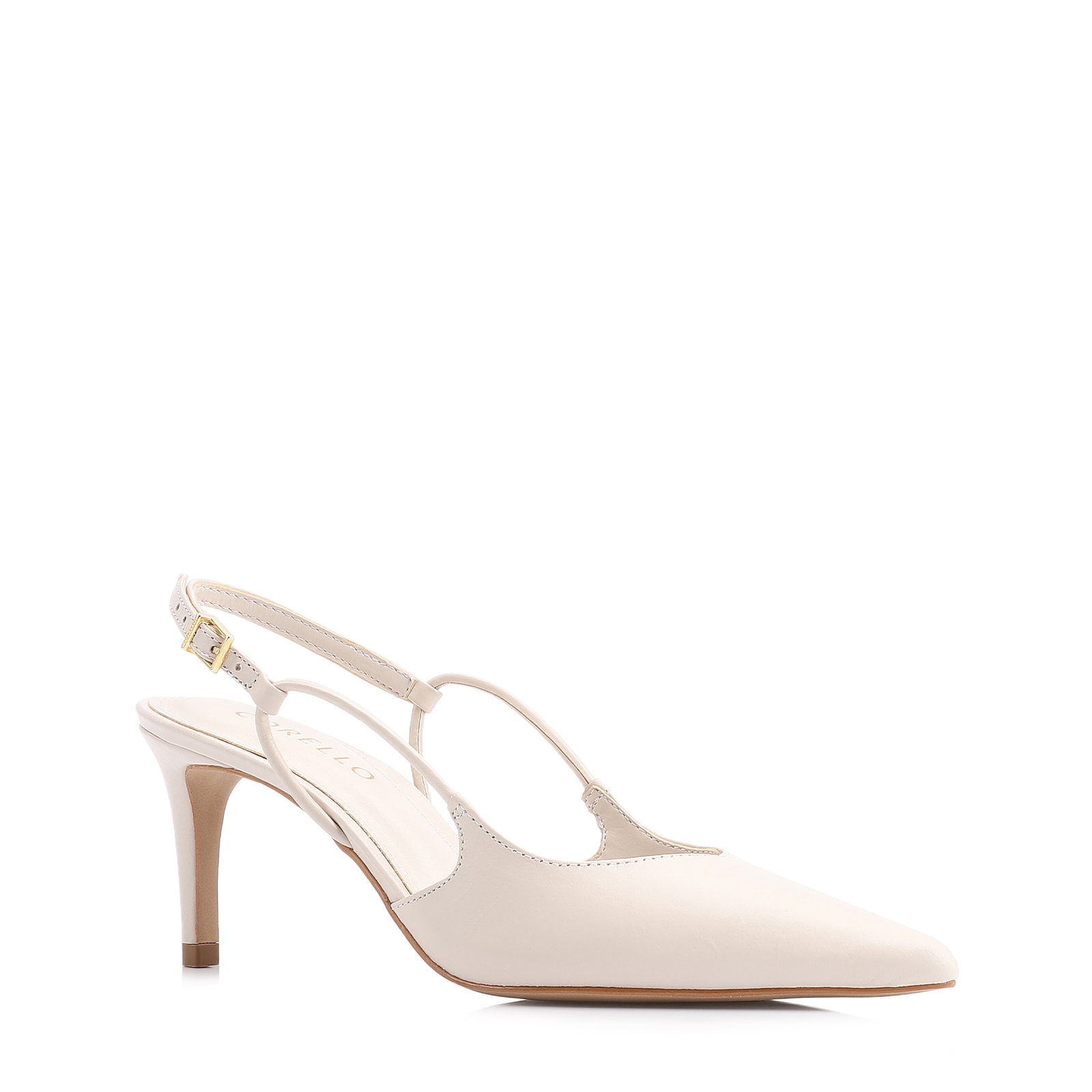 Scarpin Couro Off White