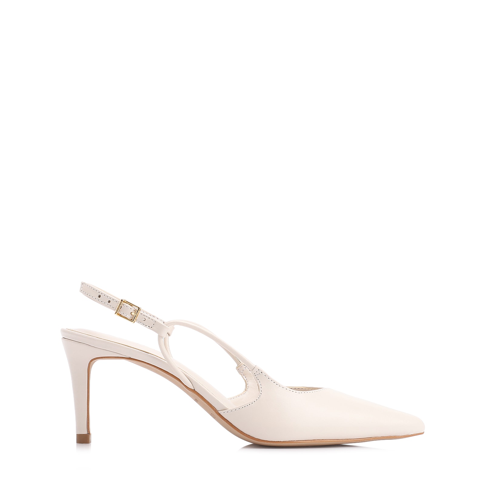 Scarpin Couro Off White